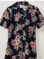 Cotton floral long top