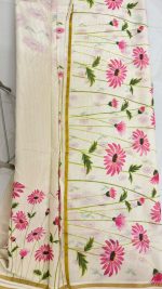 Dhalia Onam saree - Image 3