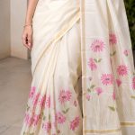 Dhalia Onam saree - Image 5