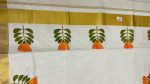 Orange flower Onam saree - Image 2