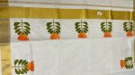 Orange flower Onam saree - Image 5