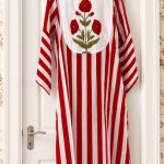 Red and white stripes top and bottom set