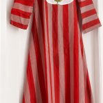 Orange and pale orangish white stripes top and bottom