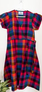 Madras checks tie dress - Image 3