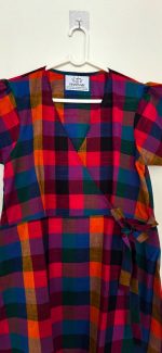 Madras checks tie dress - Image 4
