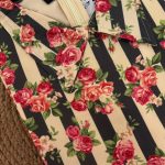 Shirt collar scallop dress